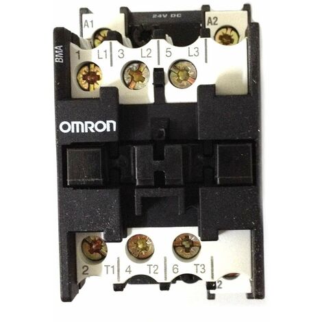 Contattore Omron J7K-BMA 5,5 Kw 12A 24Vac 3 poliOMRJ7K-BMA-D(24VDC)