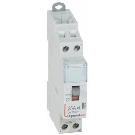 Contattore silenzioso con bobina 230 V 2P 250 V / 25 A 2 NA LEGRAND 412558