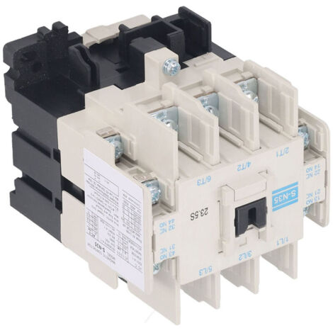 Contattore SJLERST, contenitore in policarbonato, rame, argento, 4 contatti NA 4 contatti NC, elettromagnetico a 3 poli, 50-60 Hz, 60 A, 220 V