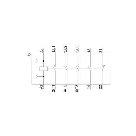 Contattore Tripolare 40A 18,5kW S2 1NA+1NC Bobina 220V AC 3RT20351AP00