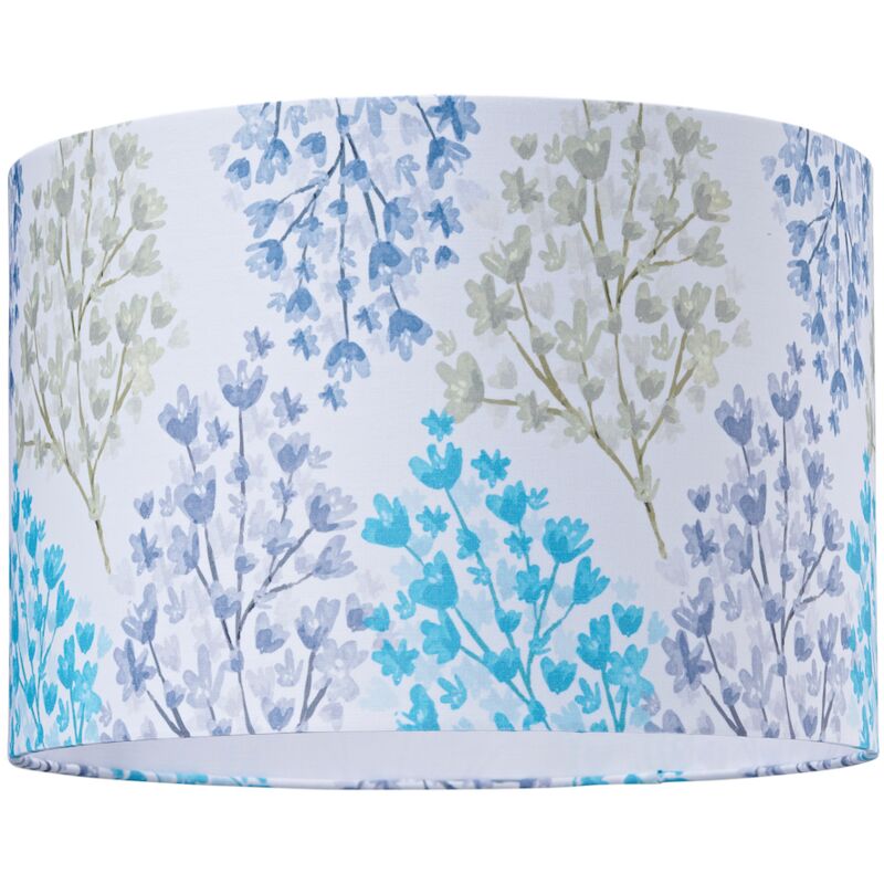 Contemporary And Unique Abstract Floral Watercolour Lampshade With Pastel Tones By Happy Homewares Multi-Colour