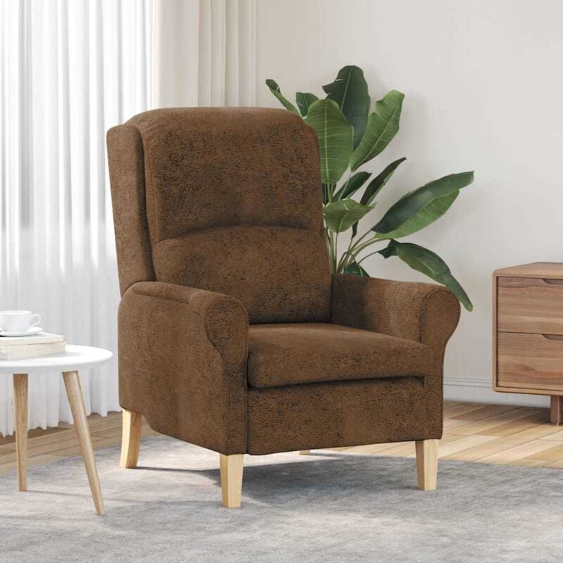 Armchair Brown 76 x 94 x 102 cm Faux leather Vidaxl
