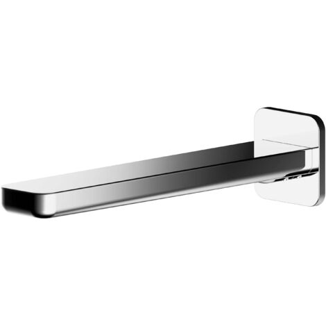 Contemporary Bathroom Square Wall Mounted Bath Spout, 50mm, Chrome