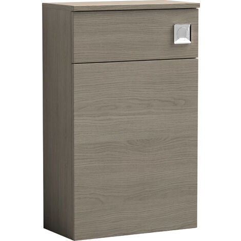 Contemporary Compact WC Toilet Unit 500mm - Solace Oak