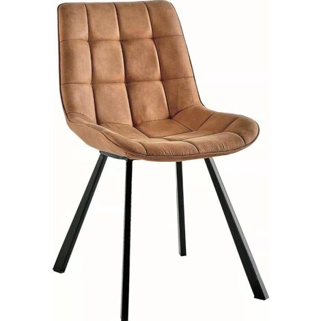 Contemporary Design Dining Chairs in Light Brown Colour - Set of 2