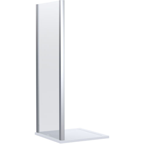 Contemporary Shower Enclosure 8mm Glass Side Panel, 1000mm, Chrome