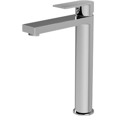 Contemporary Tall Mono Basin Mixer Tap  - Chrome