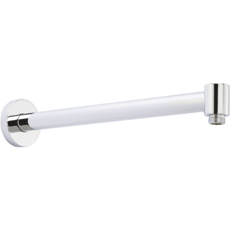 Contemporary Wall Mount Round Shower Arm - 328mm - Chrome