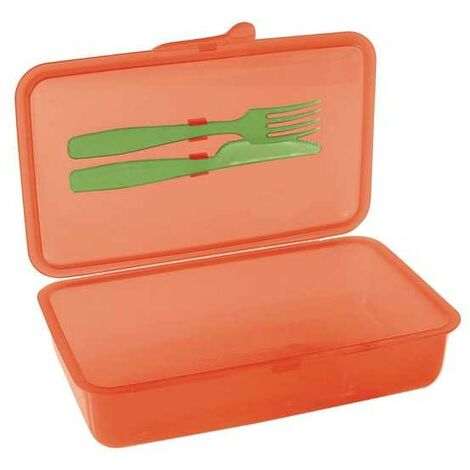 Contenant à goûter avec couverts L 1,0 Cosmoplast