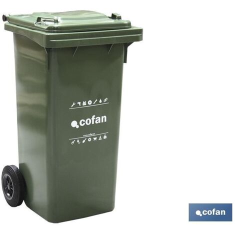 CONTENEDOR 2 RUEDAS 120 LITROS COLOR AZUL