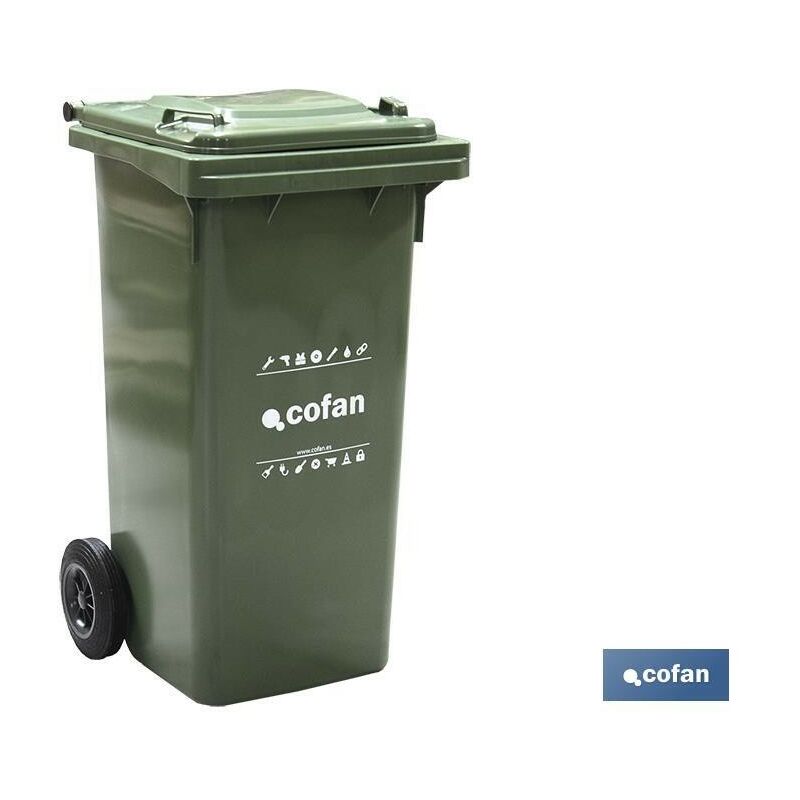 

Otros - Contenedor 2 ruedas 120lt color verde