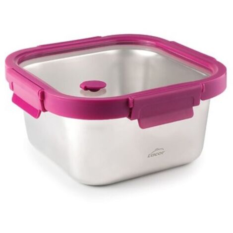 CONTENEDOR ALIMENTOS CUADRADO INOX