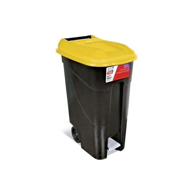 

Industrias Tayg - CONTENEDOR C/PEDAL 80L.TAPA AMARILL.TAYG