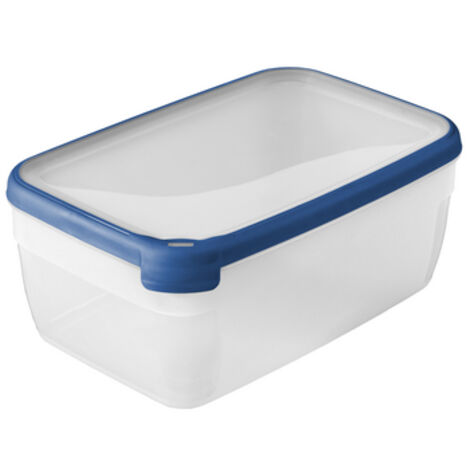 Contenedor cuadrado Grand Chef Eco Line transparente/azul de 5,4 L Curver