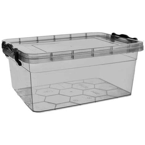 Contenedor de alimentos con tapa, GRIS, 5 l
