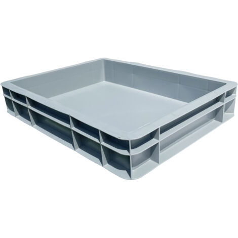 Contenedor de almacenamiento gris de 400x300x70