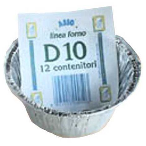 Contenedor de aluminio para flan h 4 pz.12 D10