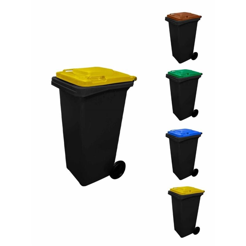 

Contenedor de basura reciclables 120L 2 ruedas | Cubiertas varios colores | Ecodiseño - color :TAPA AMARILLA - TAPA AMARILLA - TAPA AMARILLA