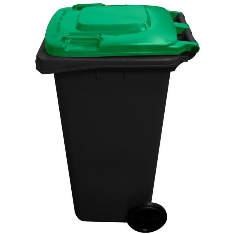 

Contenedor de basura reciclables 240L 2 ruedas | Cubiertas varios colores | Ecodiseño - COLOR: VERDE