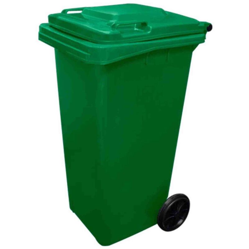 

Jardin202 - Contenedor de Basura Reciclables de Colores con Ruedas 240L | Alta Calidad | Varios Colores - COLOR: VERDE