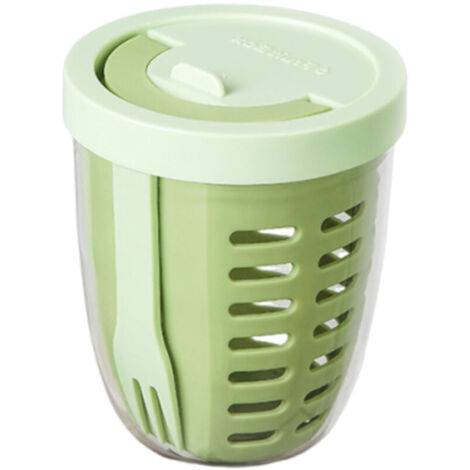 Contenedor de fruta impermeable, caja de almacenamiento, contenedor de alimentos, portátil, ideal para viajes, contenedor de fruta redondo