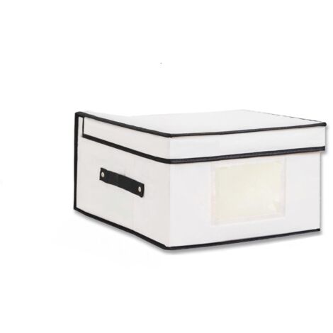 Contenedor de juguetes plegable con tapa y asa, ideal para habitaciones infantiles, salas de juegos, oficinas y organización del hogar (30 x 30 x 16 cm)