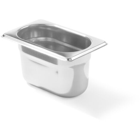Contenedor GN 1/9, acero inoxidable, Profi Line, altura 100 mm - Hendi 801826