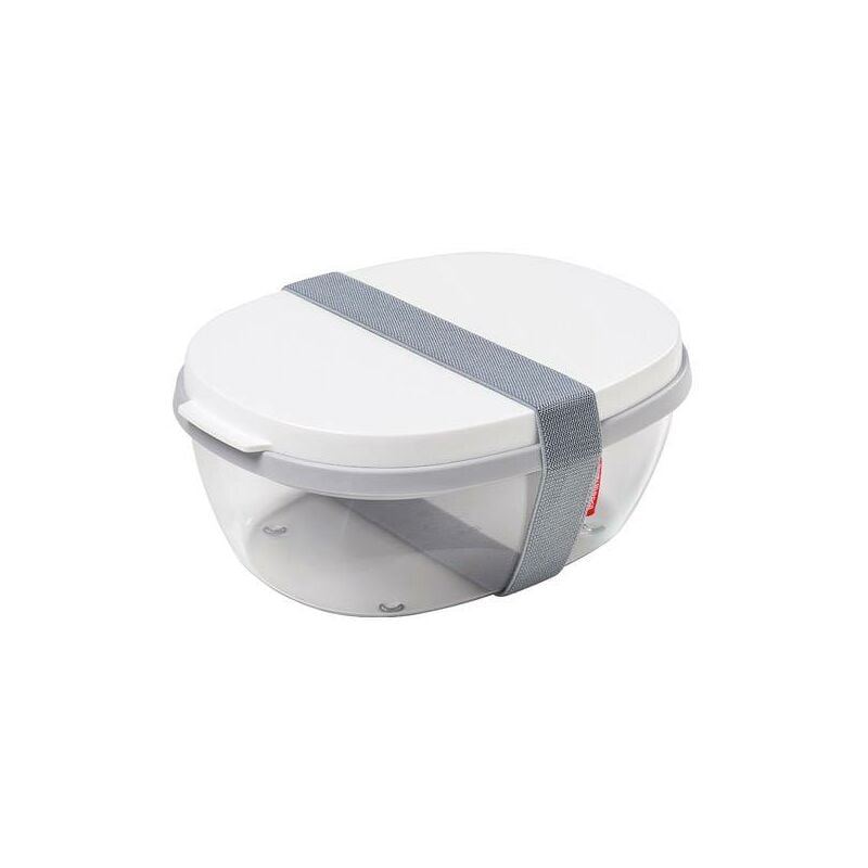 

Rosti - Contenedor hermético ensaladas Ellipse duo blanco