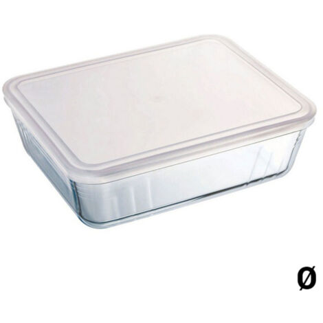 Contenedor multiuso recto con tapa de copo de 25x20 cm Pyrex