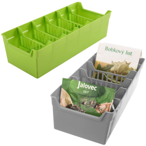 Contenedor organizador de especias 30x13x8 cm 2 uds.