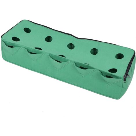 Contenedor para cultivo de plantas, gran capacidad, 96 x 38 x 25 cm, rectangular, de fieltro, para frutas y flores, accesorio de jardín para hortalizas y fresas.