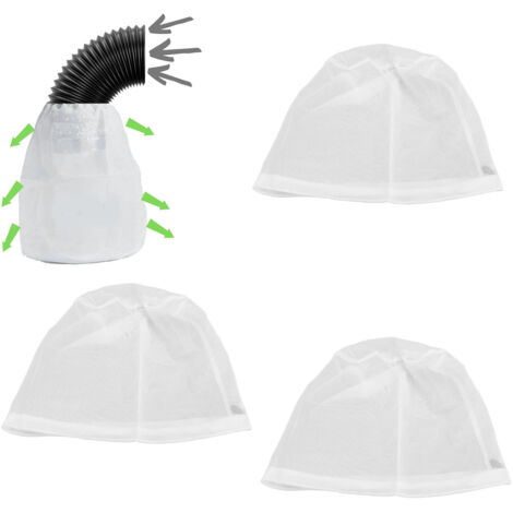 [Contenedor para filtro de pelusa] Bolsa universal reutilizable de 3 piezas para sistemas de ventilación interna de secadoras.