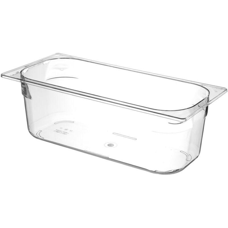 Contenedor para helado de policarbonato 360x165x120mm - transparente 5L - HENDI 807026