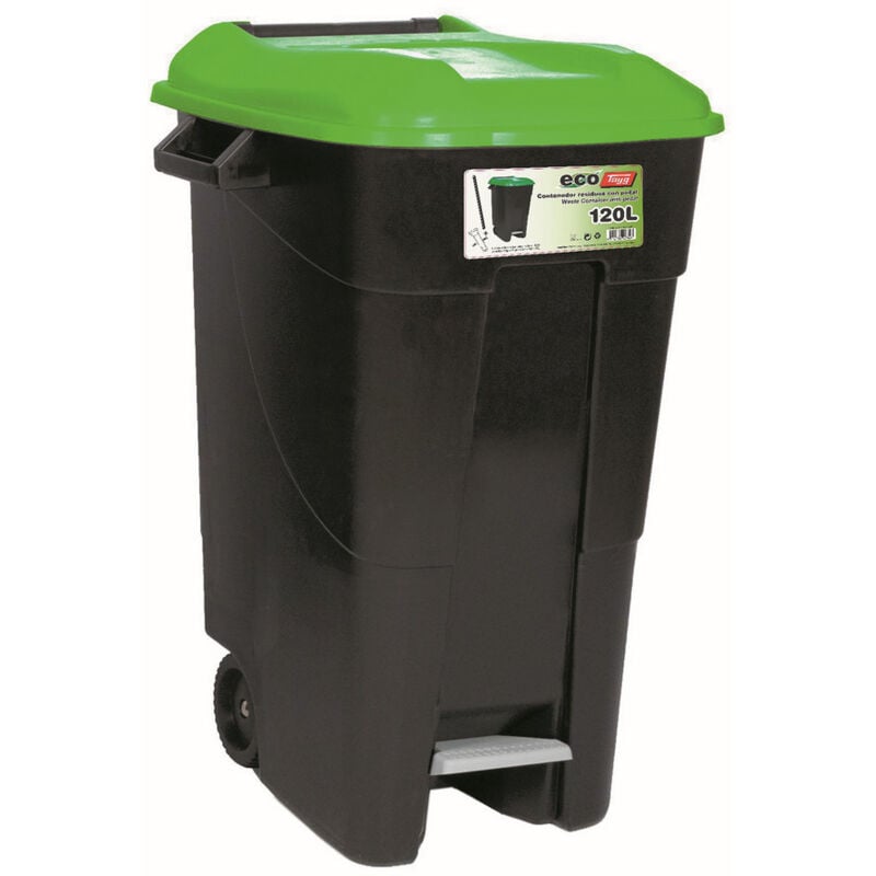 

Industrias Tayg - Contenedor Pedal/rueda T Verde 120 L