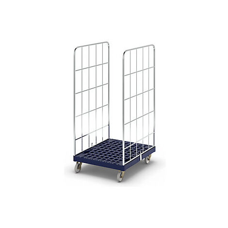 Contenedor rodante con tablero rodante de plástico  por 2 lados