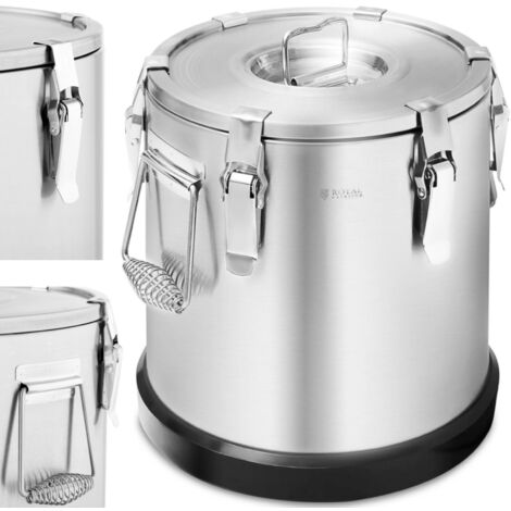 Contenedor térmico termo para transporte de alimentos ACERO 15 l
