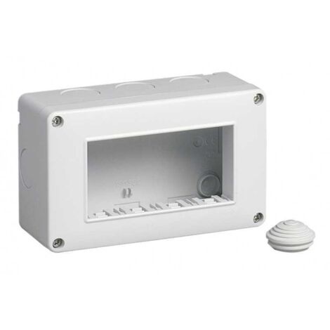 Contenedor Vimar Plana Eikon Arke pared IP40 4 módulos 14804