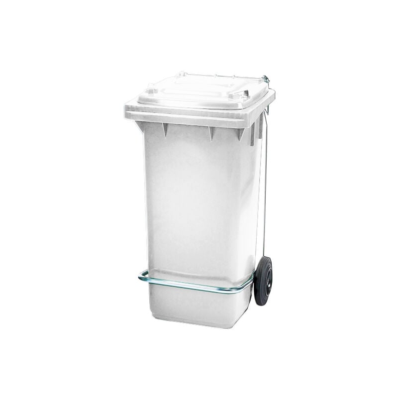 

Contenedores de basura 120 Lts Con pedal Color Contenedores. Blanco
