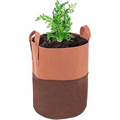Contenedores para el cultivo de patatas Bolsas para el cultivo de tomates con asa reforzada, accesorios para plantas, macetas gruesas de tela no tejida para patatas, tomates y zanahorias