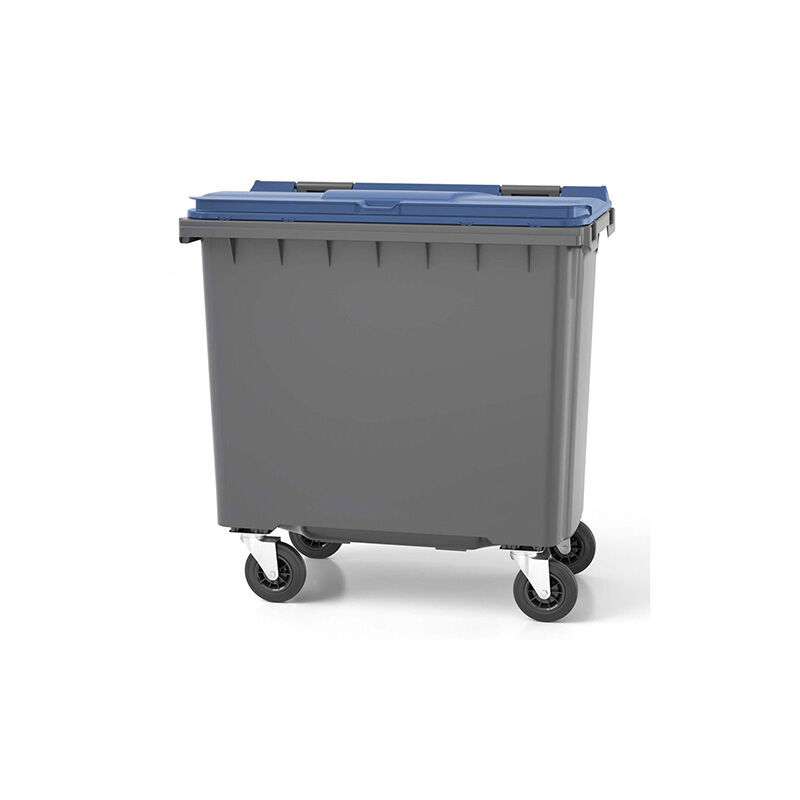 Matisère - Conteneur poubelle 770 litres à préhension frontale - Couleur du couvercle : Bleu nuit - 1260 x 775 x 1320 mm - 210010GAGA/BN