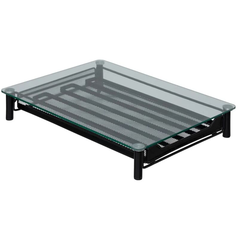 5five Simply Smart - Porte Capsules x60 Tiroir Métal Et Verre Noir Five