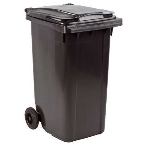 Conteneur à déchets 240 litres tri sélectif 2 roues - gris - Maxiburo
