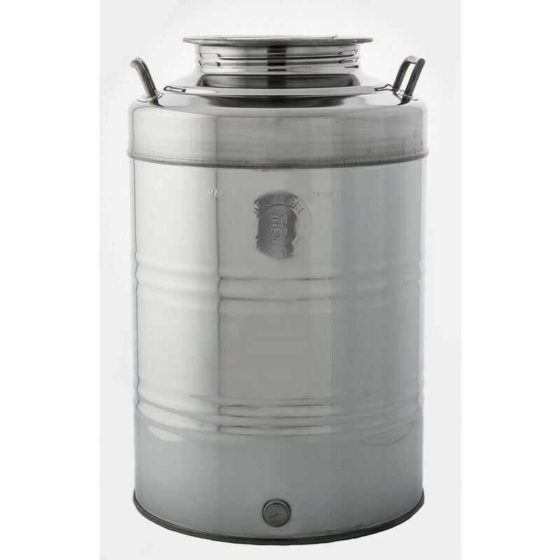 Réservoir d'huile en acier inoxydable, large ouverture 50 litres modèle haut - Salon
