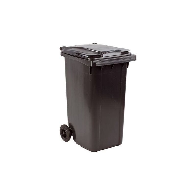 Conteneur à déchets 240 litres tri sélectif 2 roues - gris - Maxiburo