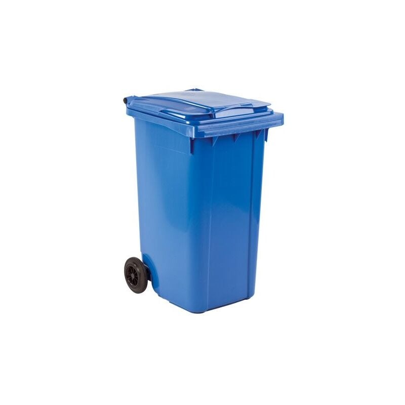 Sans Marque - Conteneur à déchets 240 litres tri sélectif 2 roues - bleu - Maxiburo - Bleu