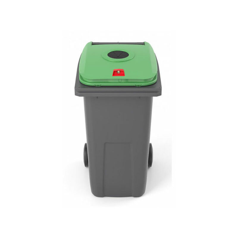 Matisère - Conteneur poubelle 240 litres pour le tri du verre - Poubelle verte - 210041V
