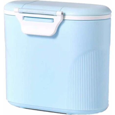 Conteneur de rangement de voyage pour lait en poudre avec pelle - portable (bleu (grand)