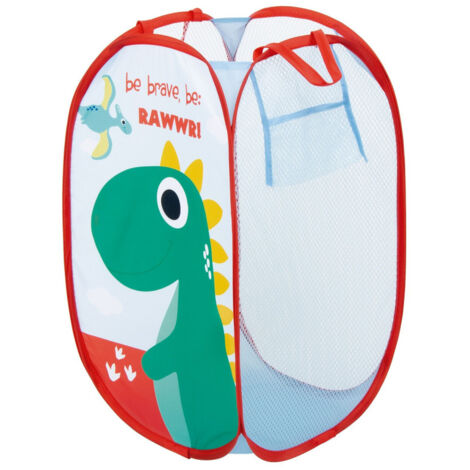 Conteneur de rangement pliable Dinosaures - 36x36x58 cm
