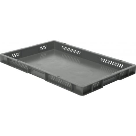 Conteneur de transport gerbable TK600/50-0, gris