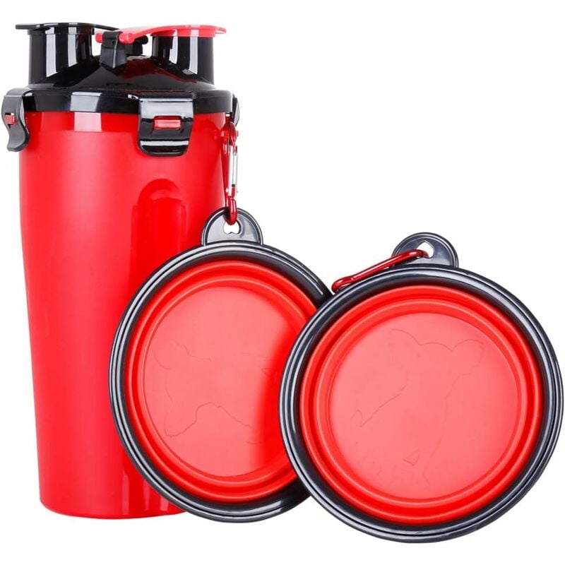 Fei Yu - Conteneur extérieur pour aliments pour animaux (rouge)